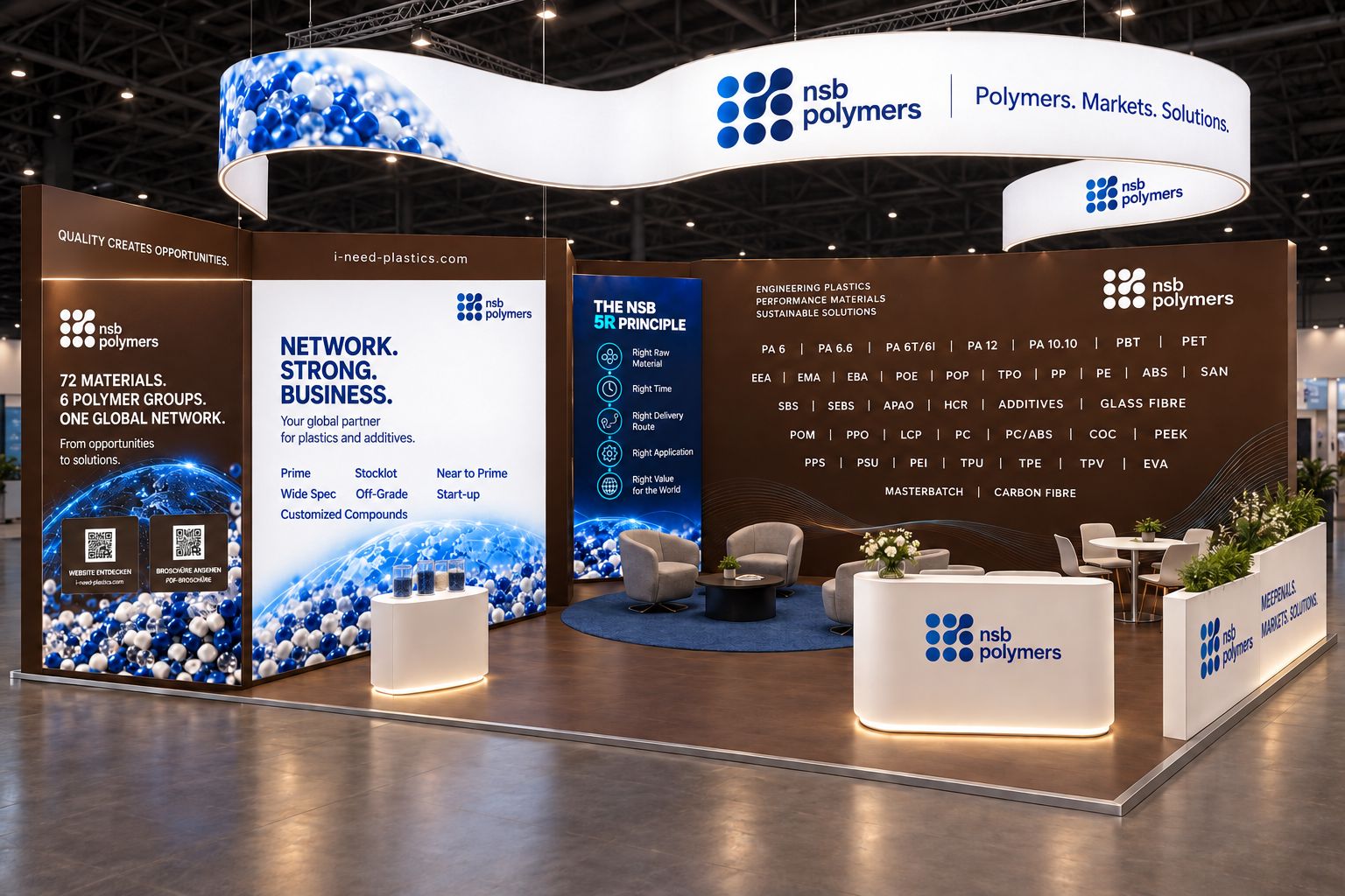 NSB Polymers booth render for FAKUMA 2026