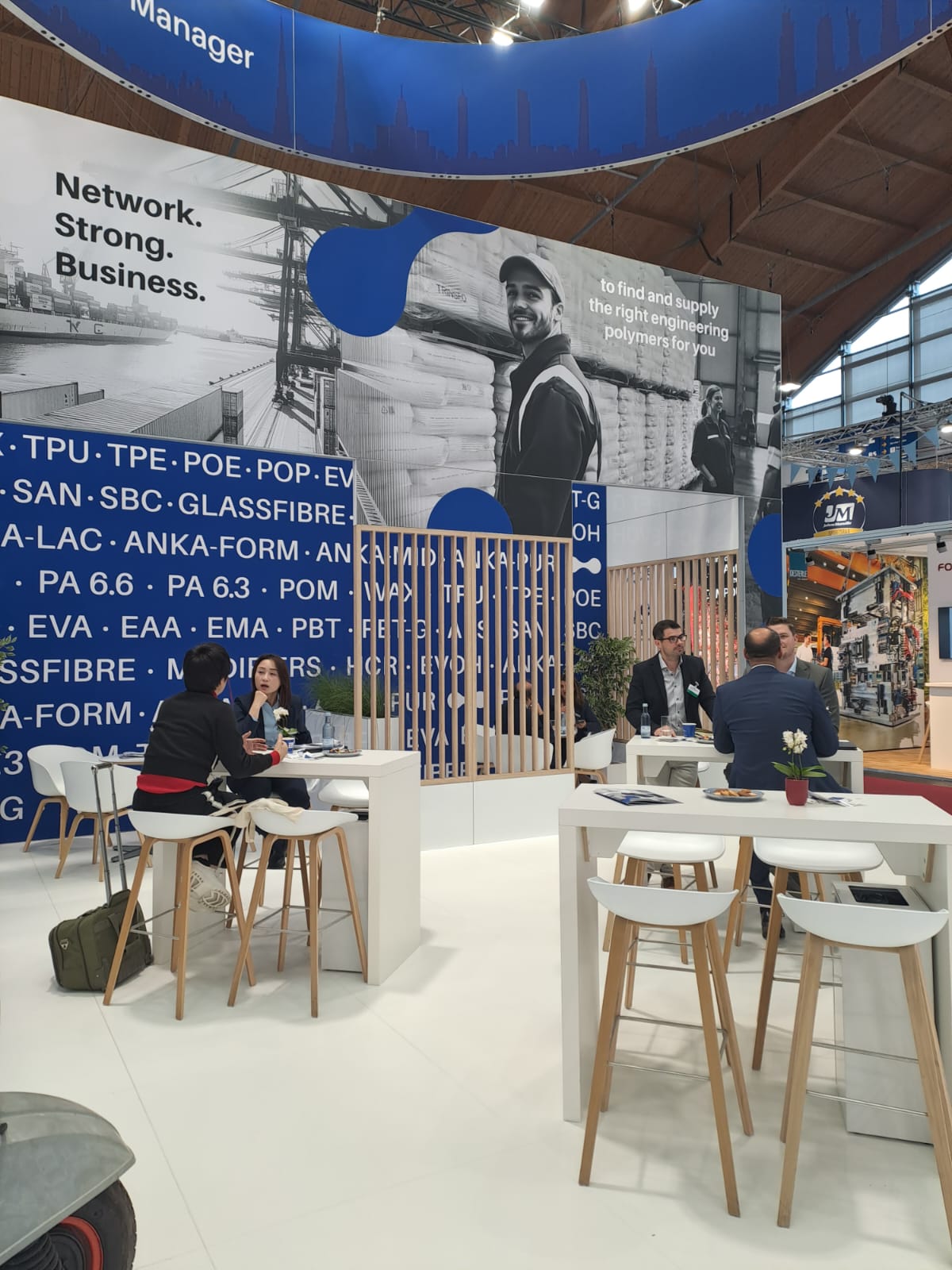 Meetings at the NSB Polymers booth, FAKUMA 2024