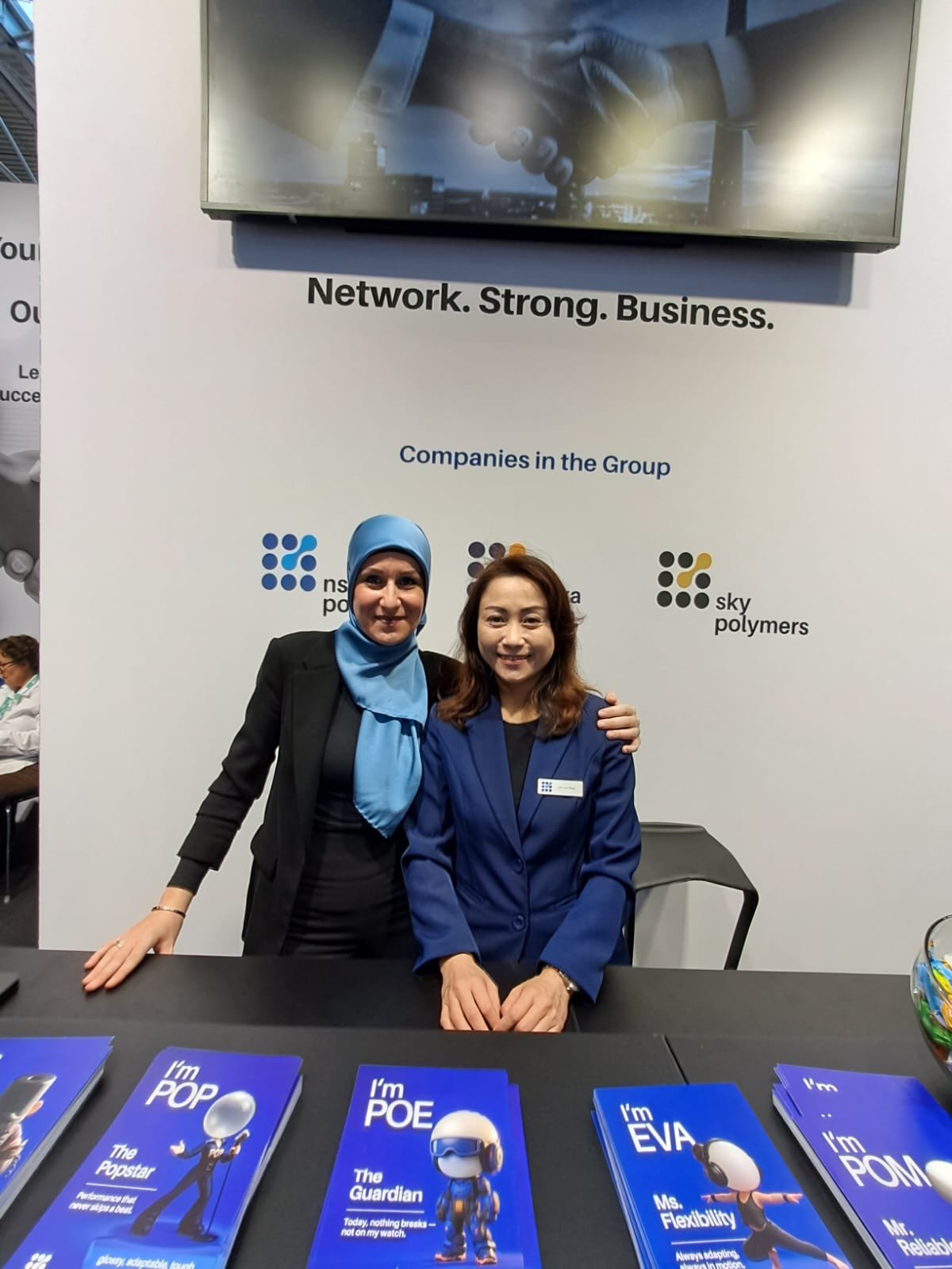 NSB Polymers colleagues at the Network. Strong. Business. counter